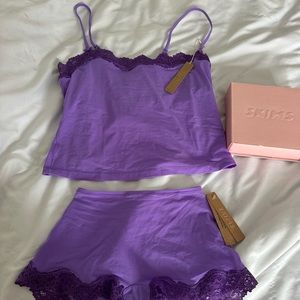 Skims lace cami and boyshort set